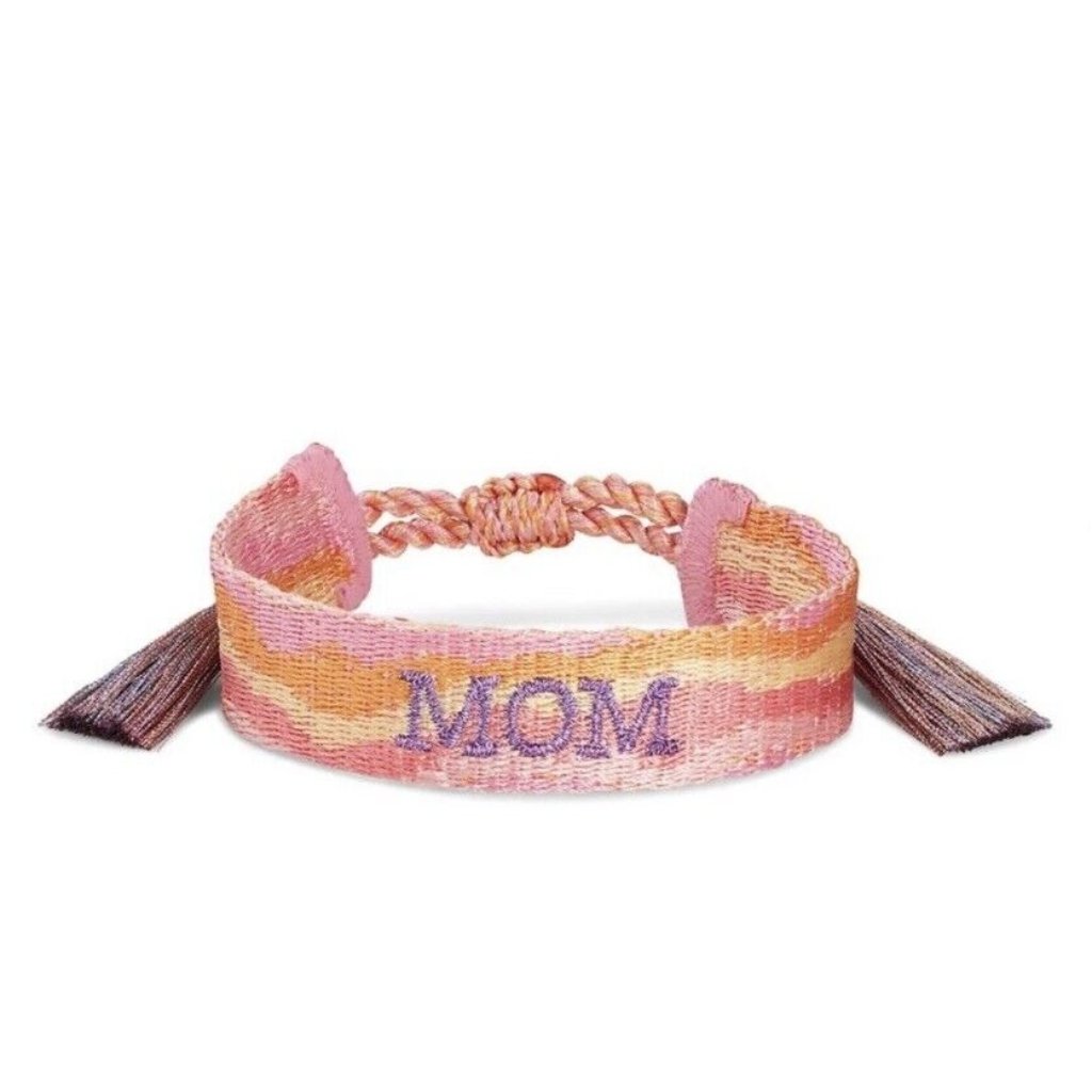 Kendra Scott Mom 14k Gold-Plated Friendship Woven Adjustable Bracelet In Pink 31$